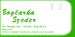 boglarka szeder business card