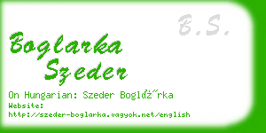 boglarka szeder business card
